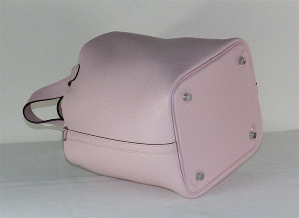 Fake & Replica Hermes Picotin Double Shoulder Bag Pink 509060